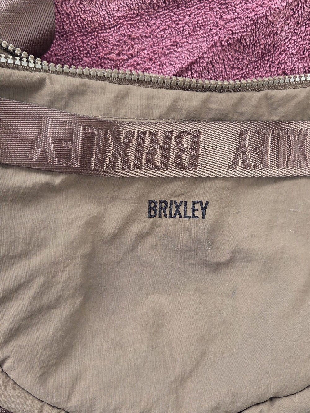 BRIXLEY Crescent Bag Crossbody In Mocha - BRIXLEY